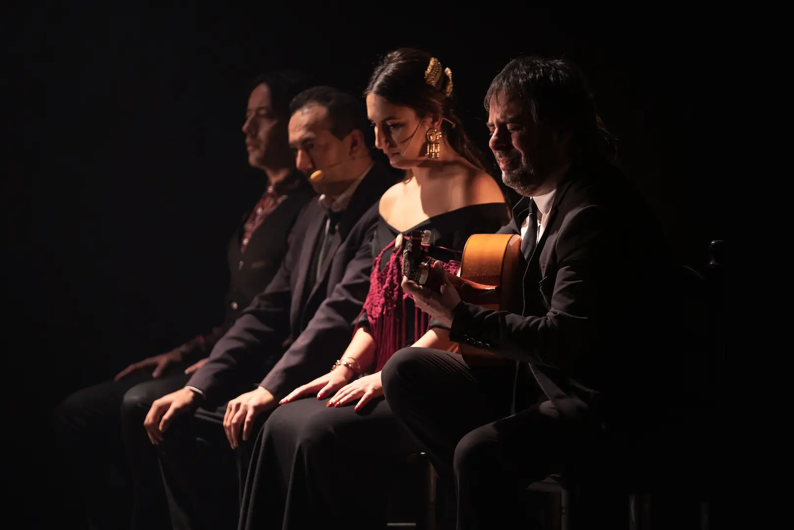 Fotografía de espectáculo de flamenco íntimo en Madrid