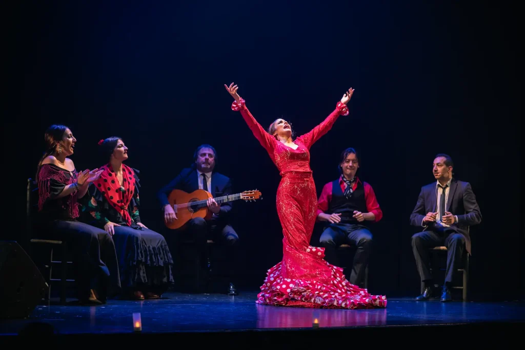 Fotografía de flamenco en directo en teatro de Madrid