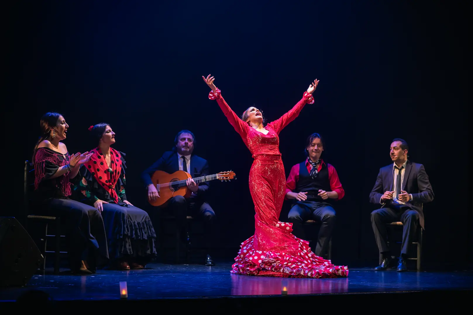 Fotografía de flamenco en directo en teatro de Madrid