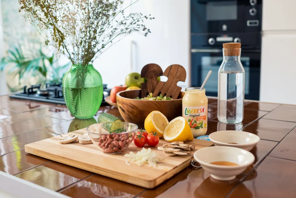 Fotografía de producto de alimentación en mesa en Madrid